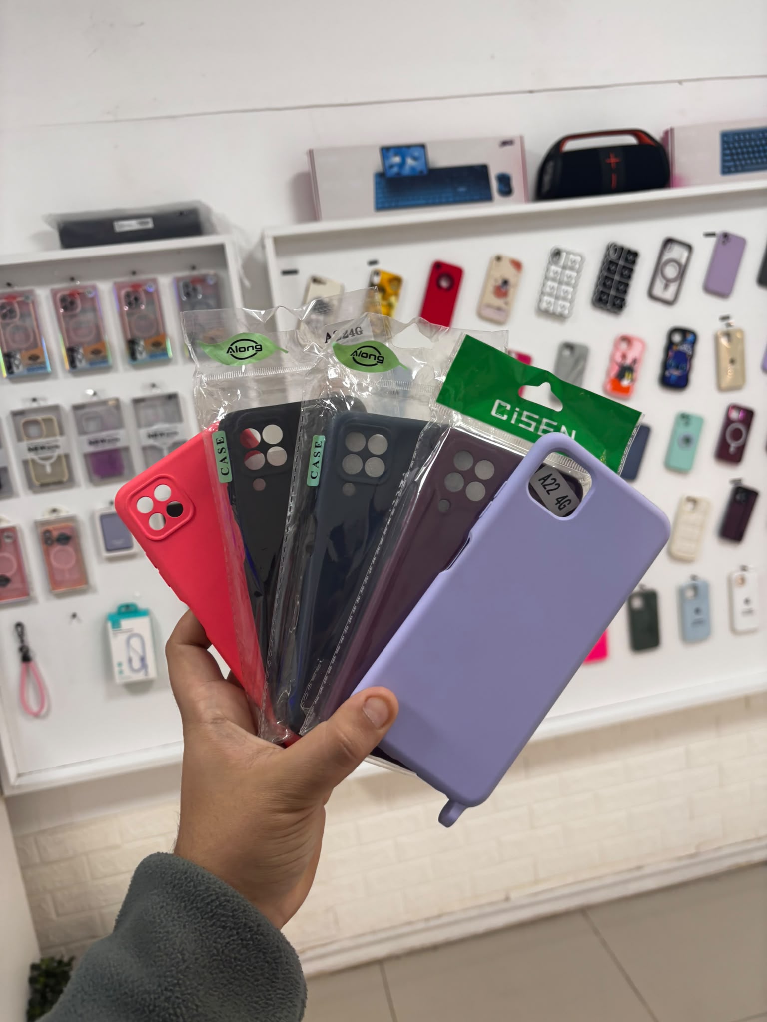 fundas samsung A22 $400 c/u