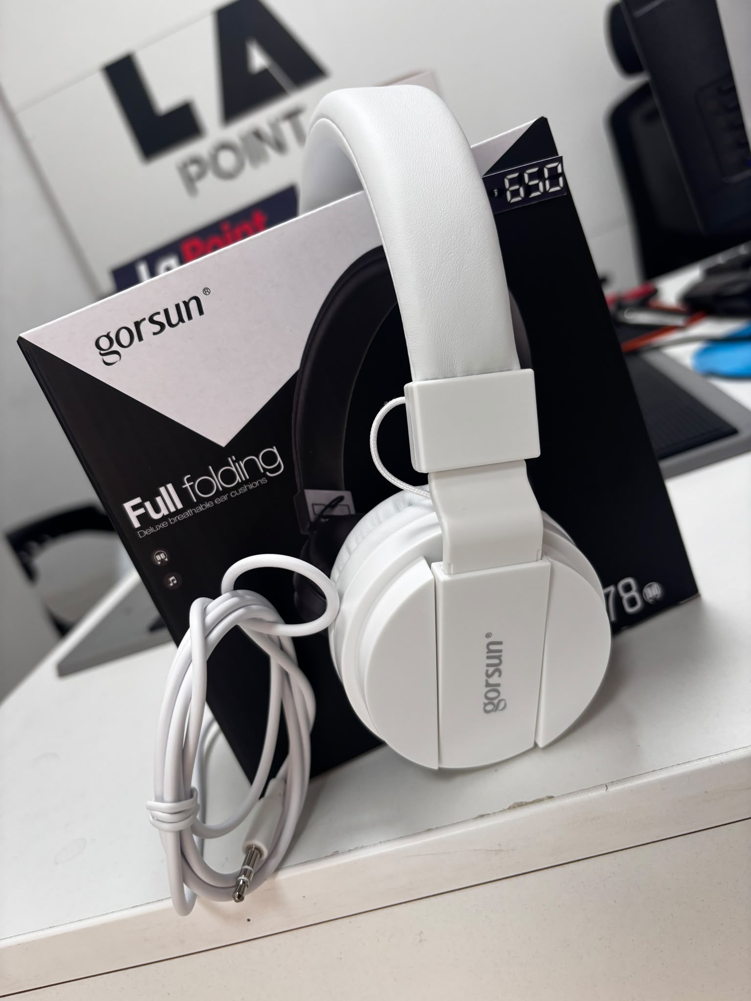 auriculares full folding cableado (gorsun)